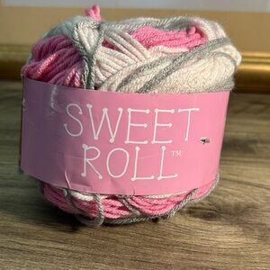 Premier Yarn in Pink, Gray, and White